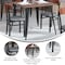 Flash Furniture Gray Vinyl Seat Dining Chair with Walnut Wood Back XU-DG6V5GYV-WAL-GG - alternate 6